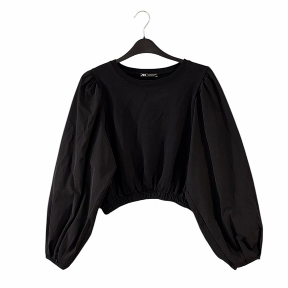 ⭐️ Zara ($80) ZW Collection Puff Sleeve Top - PTP 21 - Picture 2 of 4
